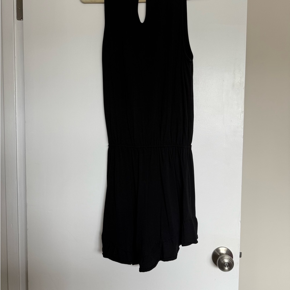 Bobi Black Halter Sleeveless Jumpsuit